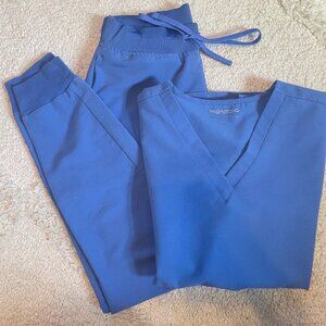 Mandala Ceil Blue Scrub Set